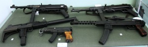 MP-38 пистолет-пулемёт, MP-40 пистолет-пулемёт, УЗИ пистолет-пулемёт Израиль, «Скорпион» пистолет-пулемёт Чехословакия, ППС-43 пистолет-пулемёт Симонова CCCР