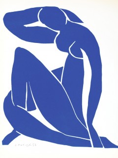 Матисс - Обнаженная синяя 2 - Blue nude II (литография, 1952)